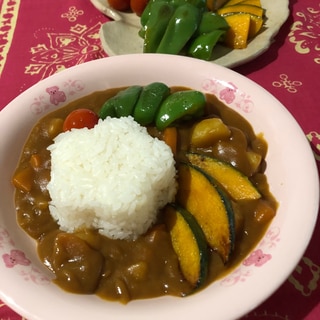 我が家の夏野菜カレー（圧力鍋）